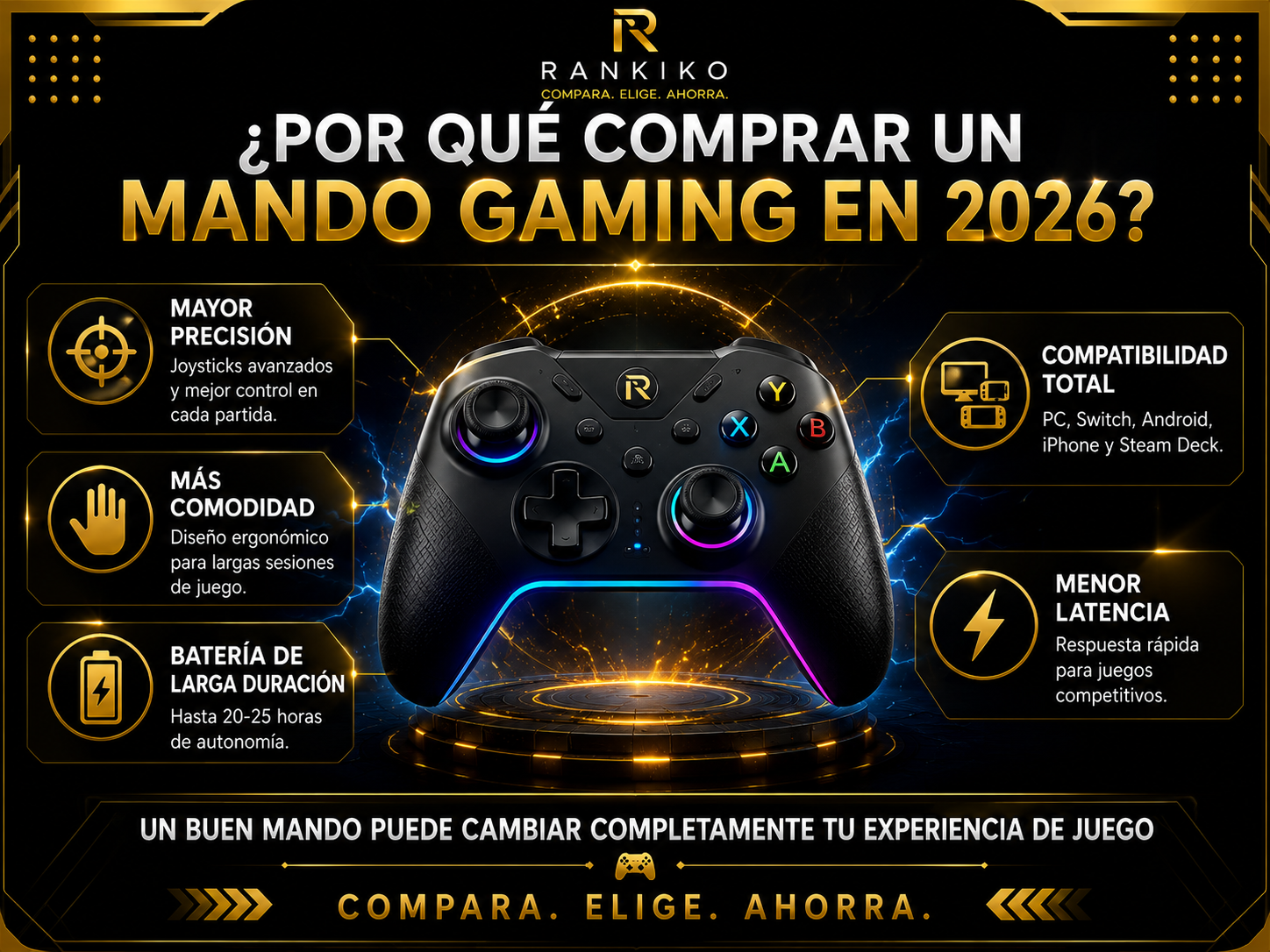 ventajas de comprar un mando gaming en 2026