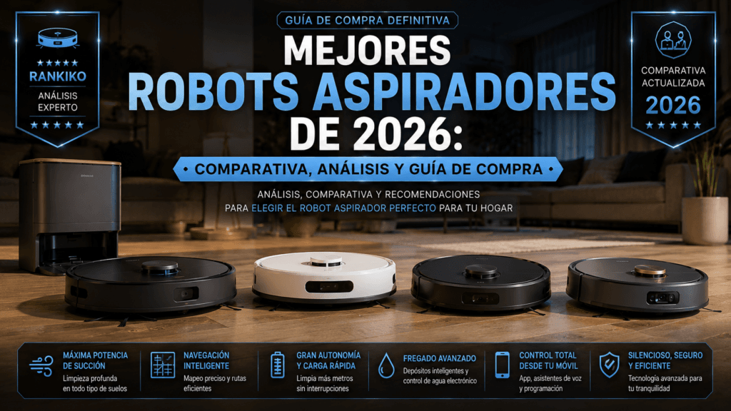 Mejores robots aspiradores de 2026: comparativa, análisis y guía de compra