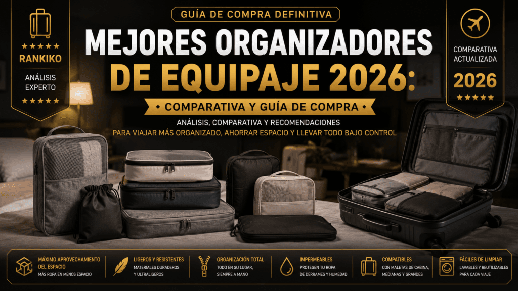 Mejores organizadores de equipaje de 2026: comparativa y guía de compra