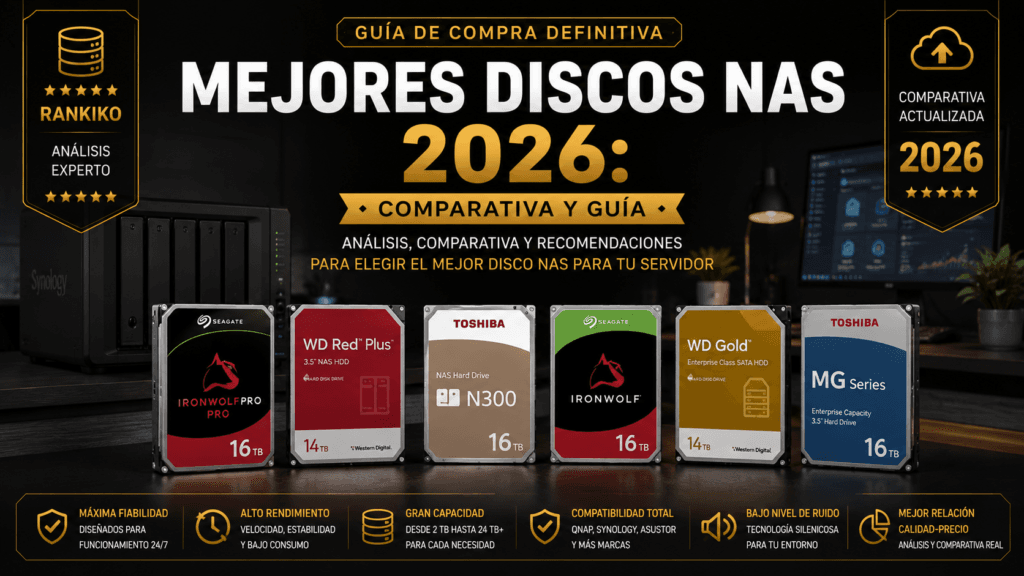 Mejores discos NAS 2026: comparativa y guía | Rankiko