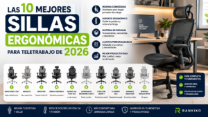 Mejores sillas ergonómicas para teletrabajo de 2026: comparativa y guía de compra