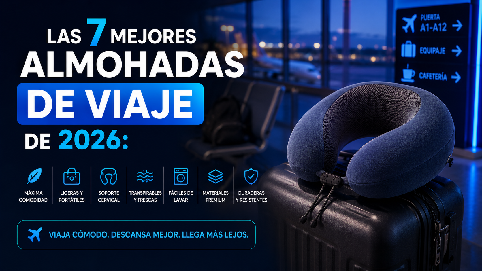 Las 7 mejores almohadas de viaje de 2026: comparativa y guía de compra