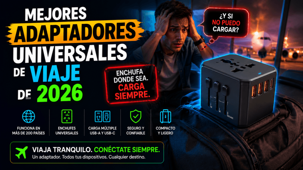 Mejores adaptadores universales de viaje de 2026: comparativa y guía de compra