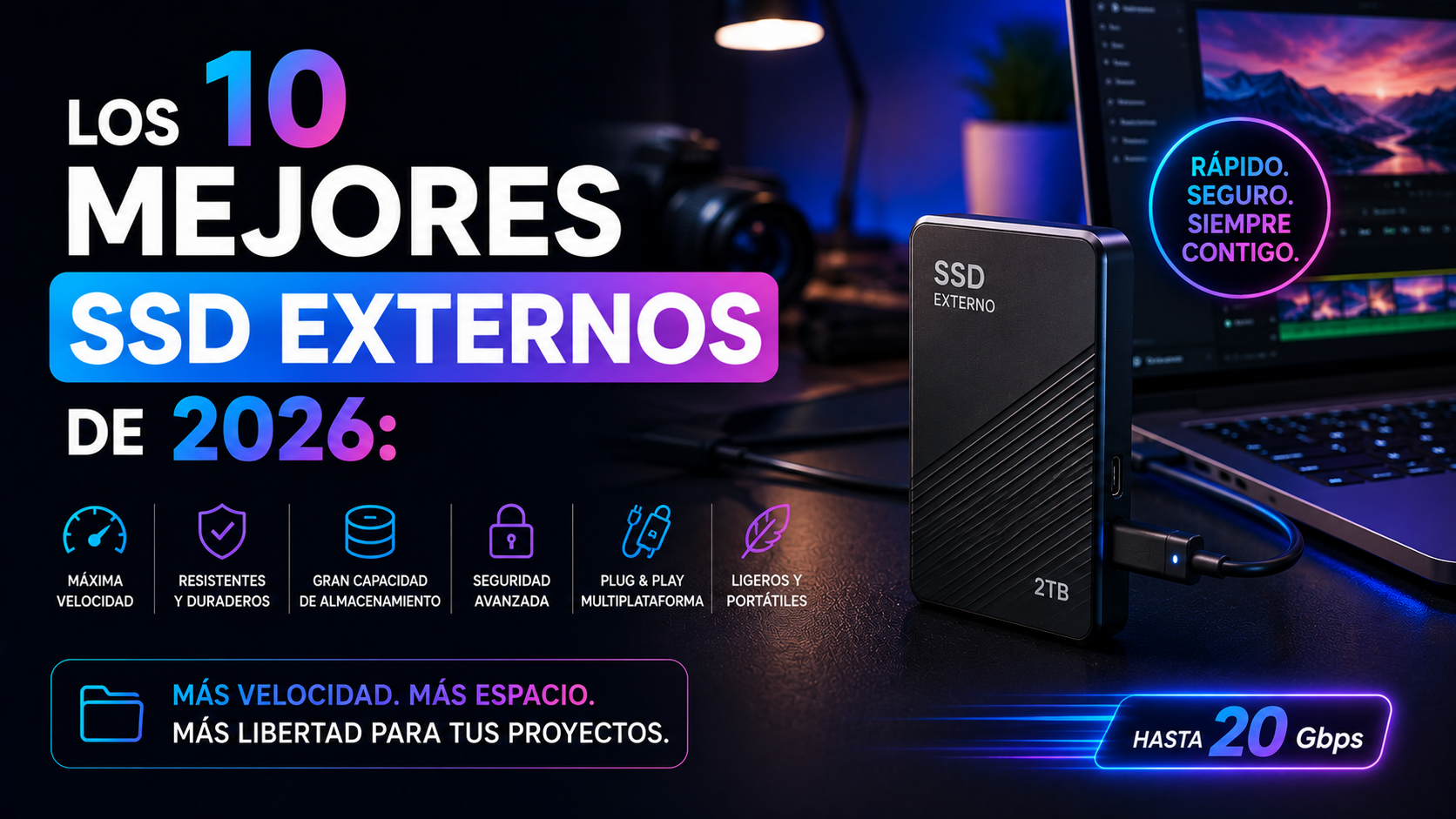 Los 10 Mejores SSD Externos de 2026: Comparativa Definitiva de Velocidad, Fiabilidad y Calidad-Precio