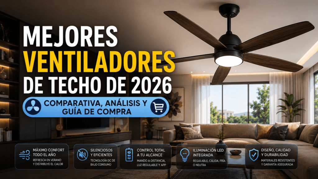 Mejores ventiladores de techo de 2026 | Top 10 y guía de compra