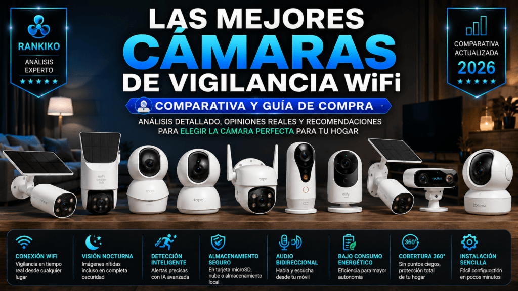 Las mejores cámaras de vigilancia WiFi: comparativa y guía de compra