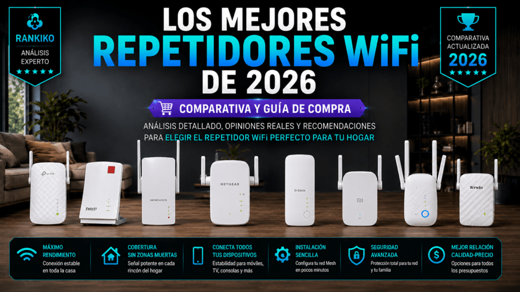 Los mejores repetidores WiFi de 2026: comparativa y guía de compra