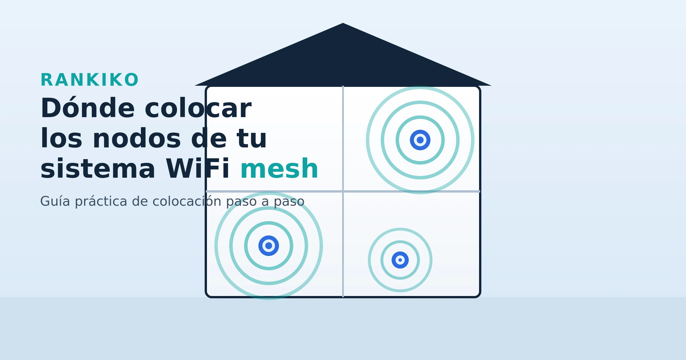 Dónde colocar los nodos de un sistema WiFi mesh: guía práctica