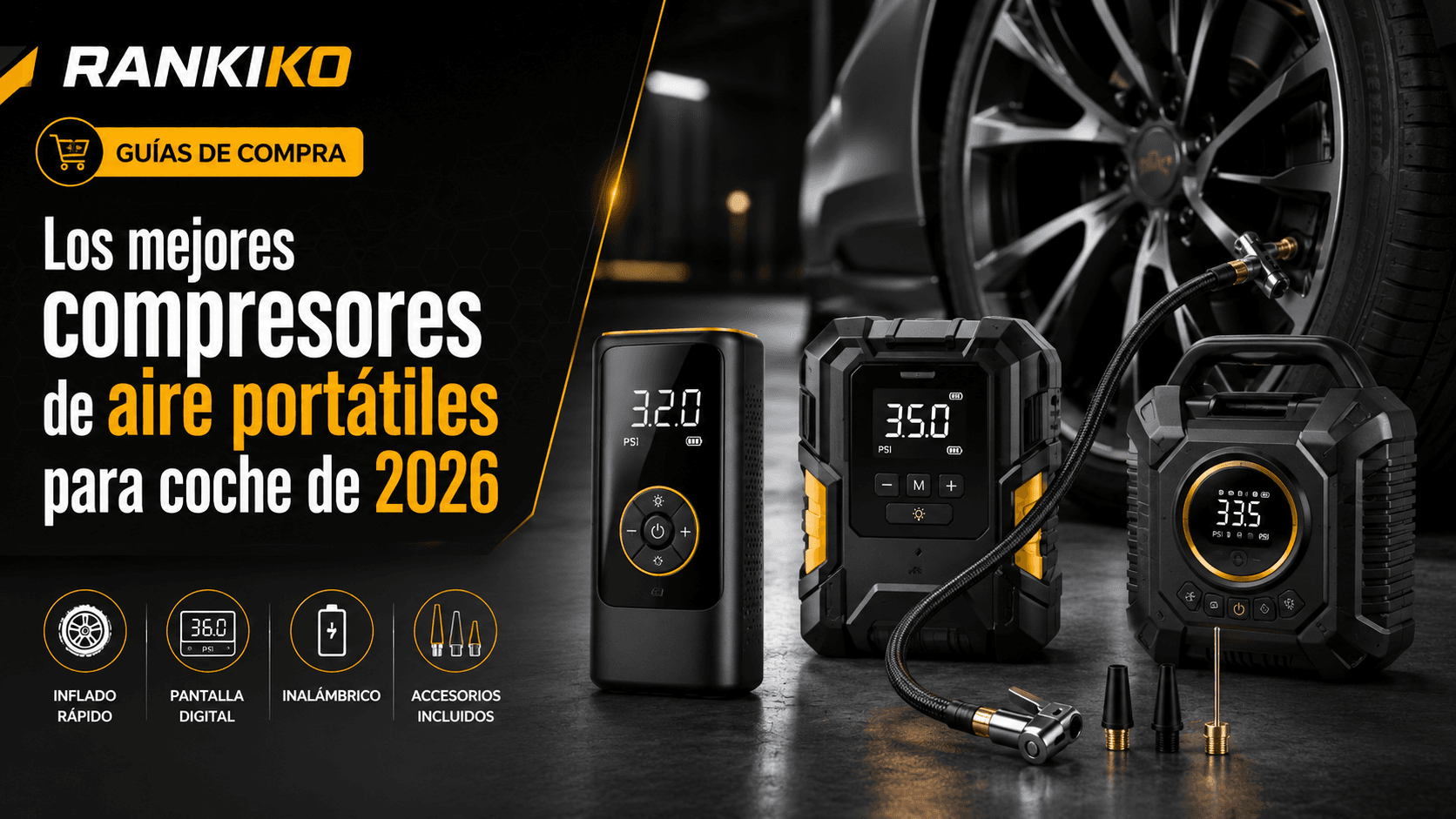 Los mejores compresores de aire portátiles para coche de 2026