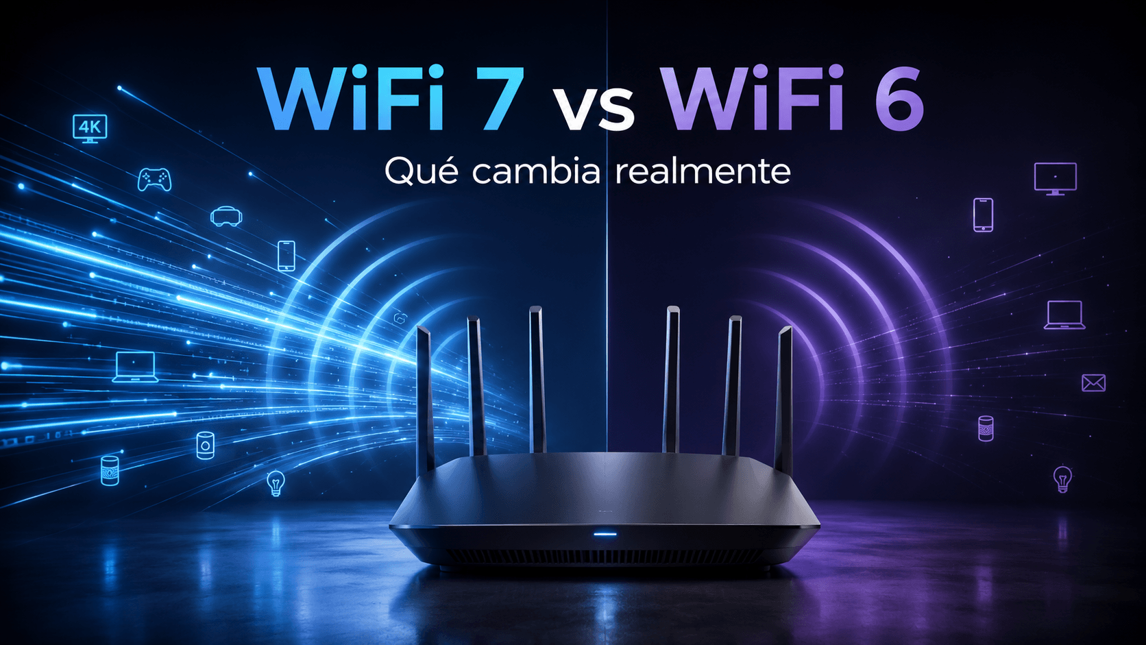Qué es WiFi 7 y qué cambia realmente frente a WiFi 6