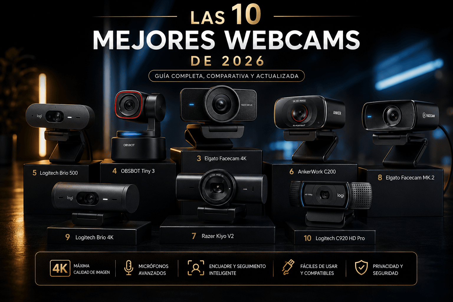 Las mejores webcams de 2026