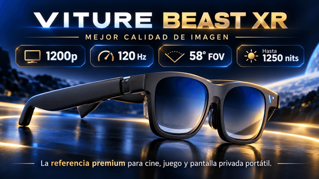 VITURE Beast XR en el ranking de gafas AR/XR 2026 de Rankiko