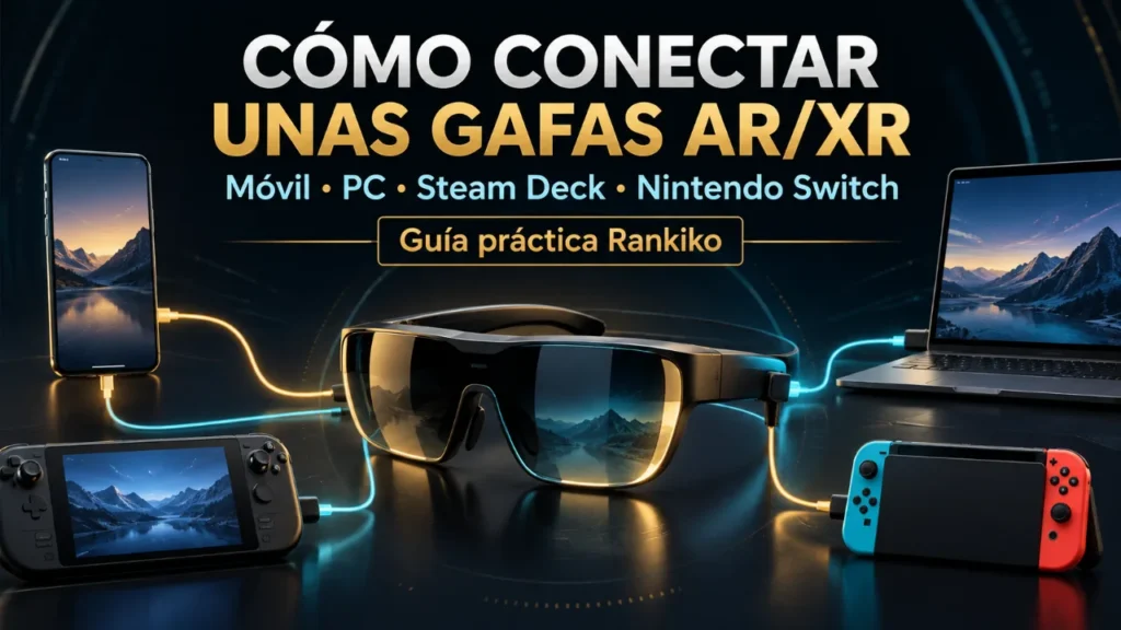 Cómo conectar unas gafas AR/XR a móvil, PC, Steam Deck y Nintendo Switch