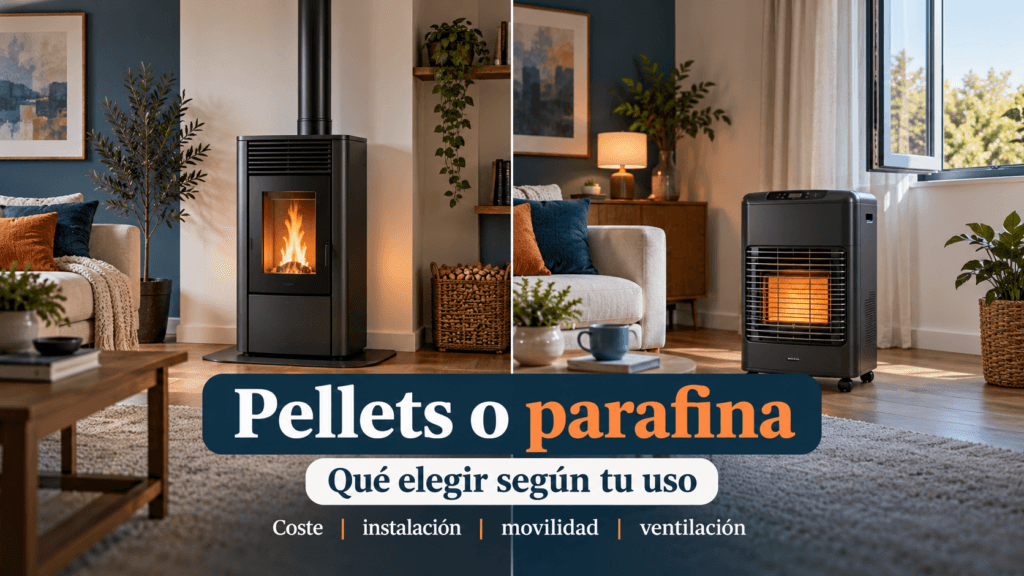 Estufa de pellets o de parafina: ¿cuál elegir en 2026?