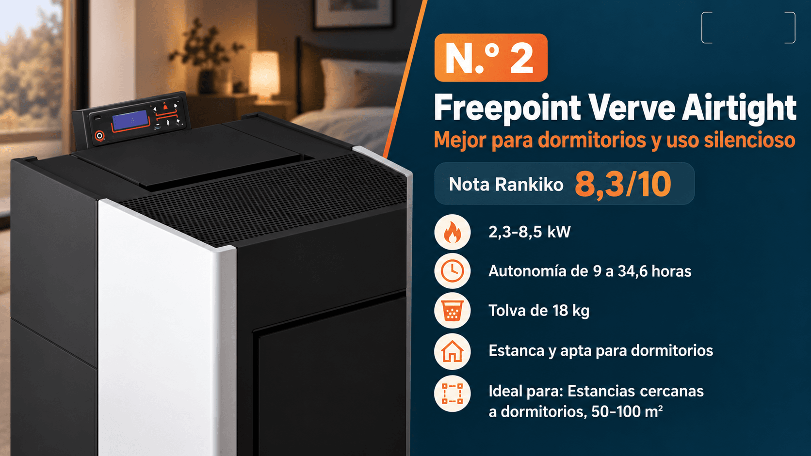 Freepoint Verve Airtight, mejor para dormitorios y uso silencioso