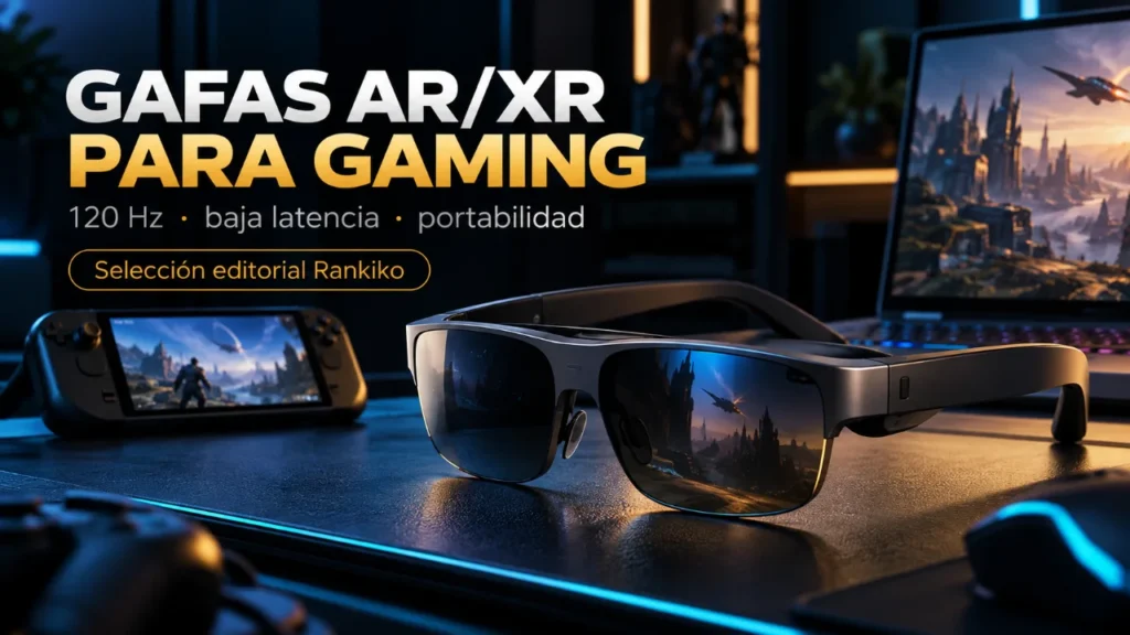Gafas AR/XR para gaming: 120 Hz, latencia, consolas y PC