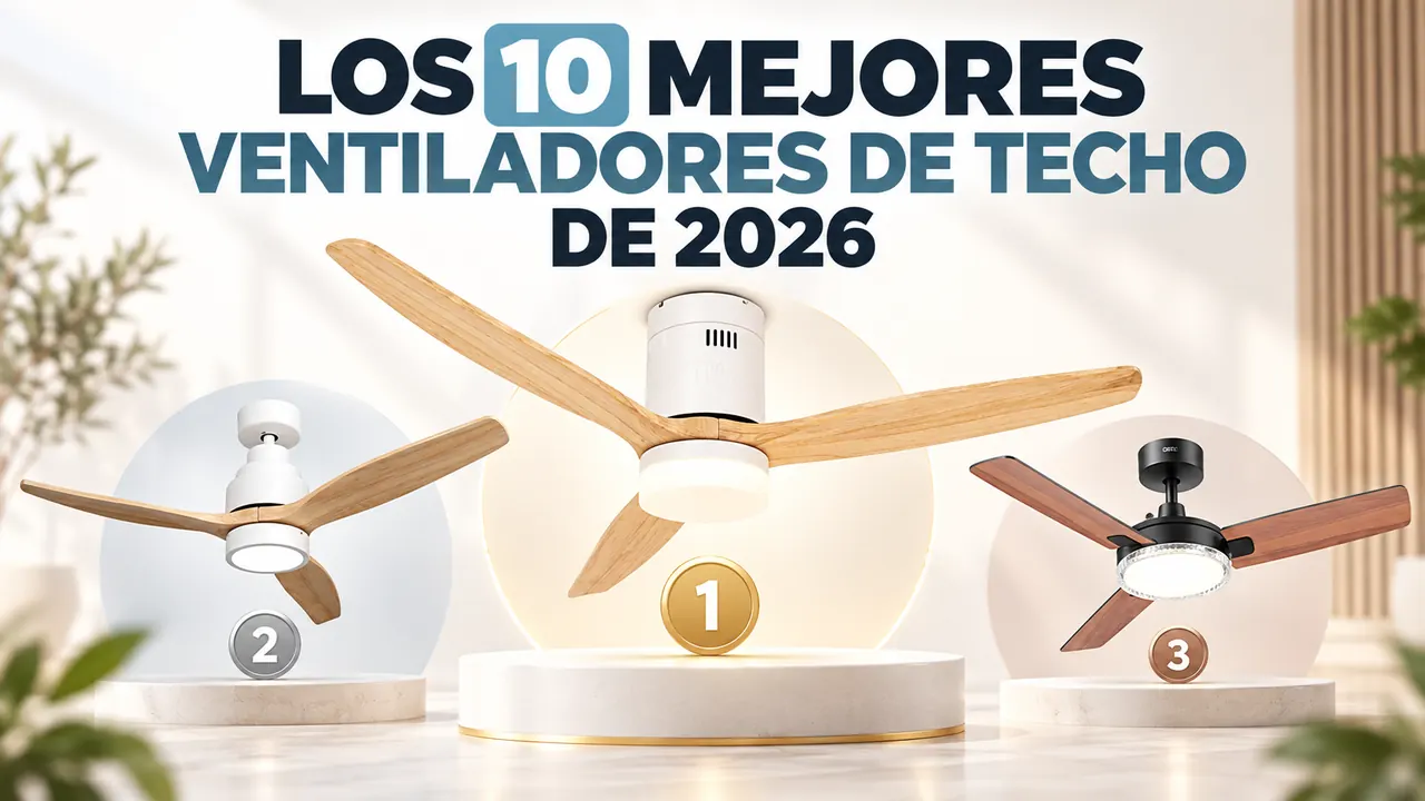 Los 10 mejores ventiladores de techo de 2026