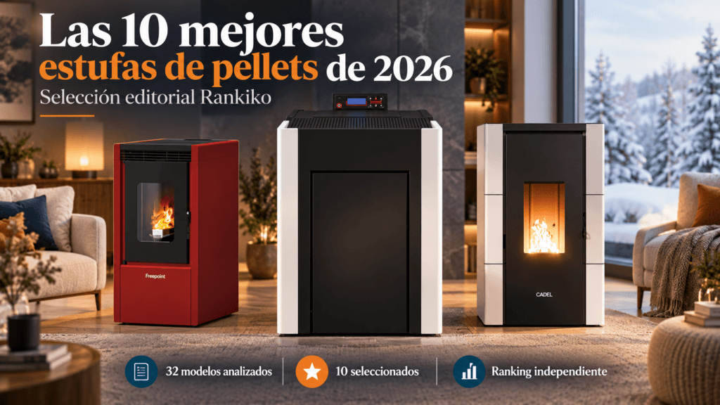 Las 10 mejores estufas de pellets de 2026, ranking editorial de Rankiko
