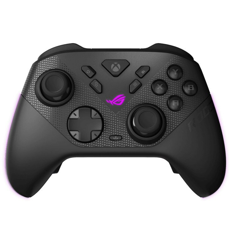ASUS ROG Raikiri II Xbox Wireless negro, vista frontal del mando