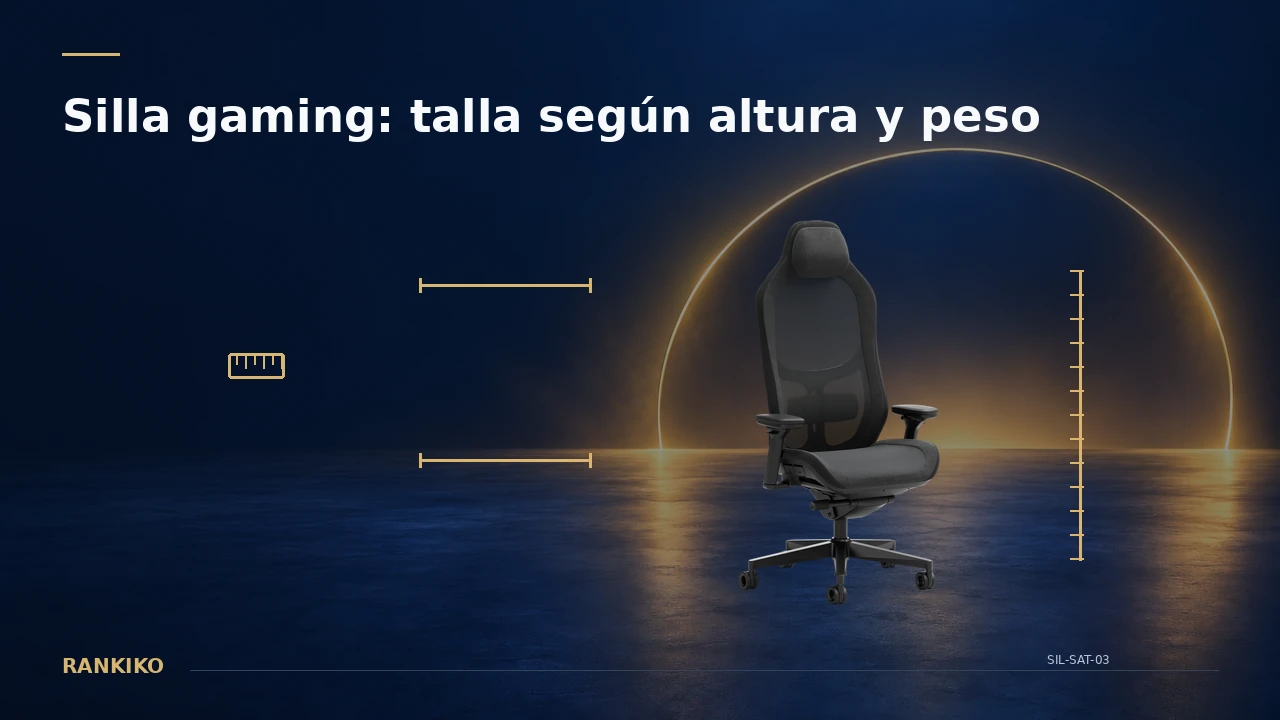 Cómo elegir la talla de una silla gaming según altura y peso