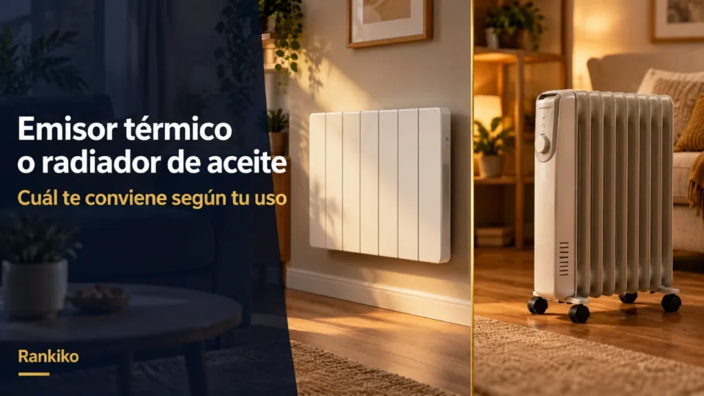 Emisor térmico o radiador de aceite: cuál conviene en 2026
