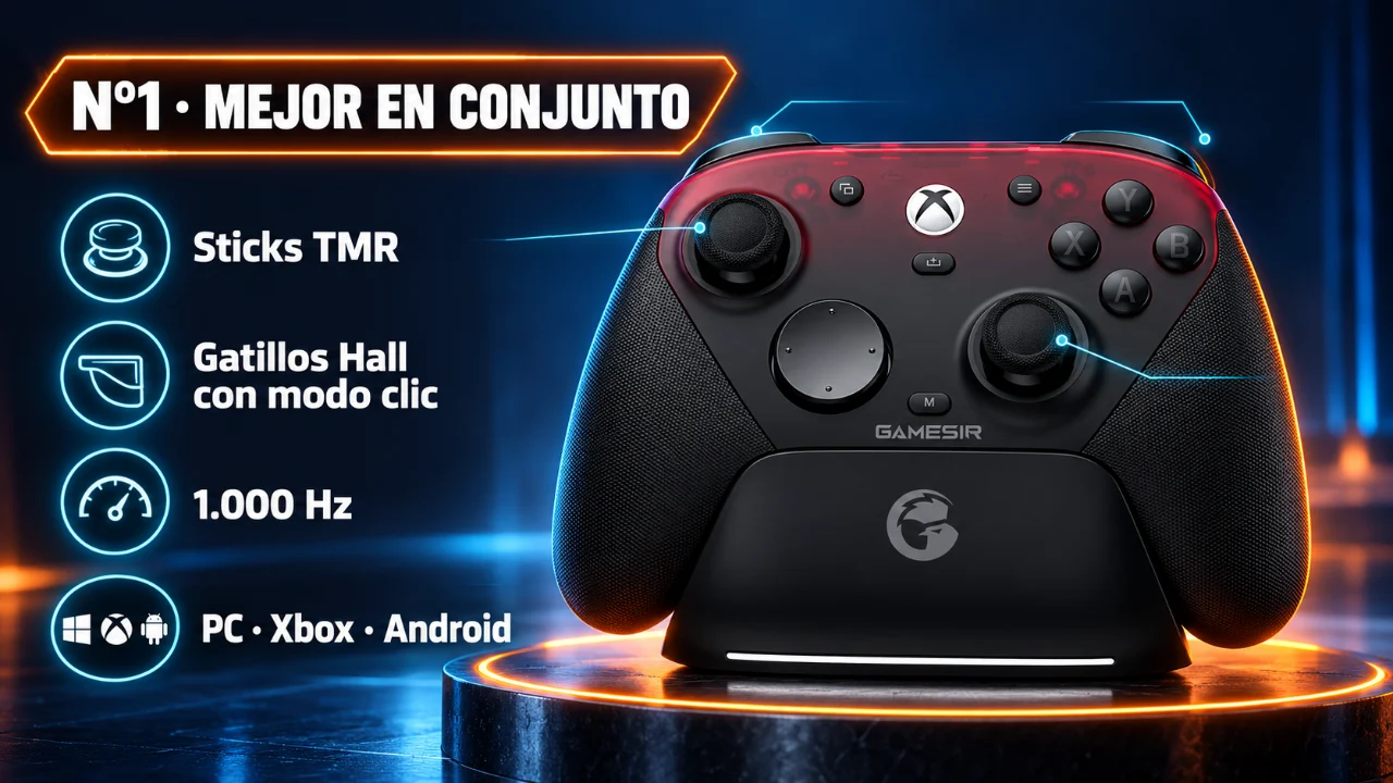 GameSir G7 Pro, el mejor mando gaming de 2026 en conjunto