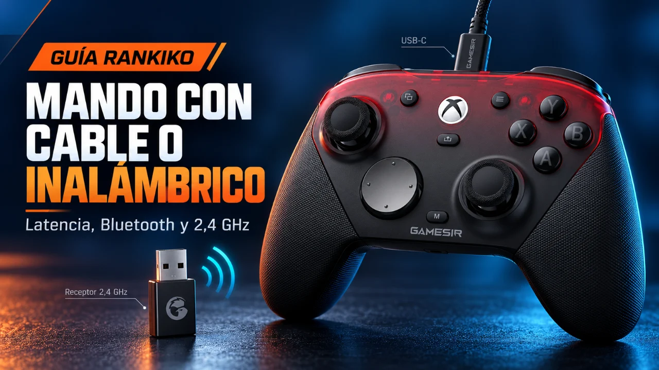 Mando con cable o inalámbrico: latencia, Bluetooth y 2,4 GHz