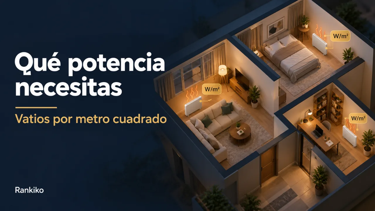 Potencia de radiador eléctrico por metro cuadrado: qué potencia necesitas en cada estancia