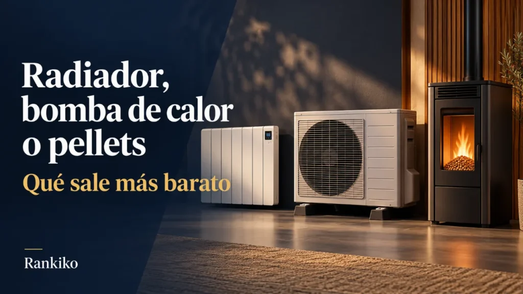 Radiador eléctrico, bomba de calor o estufa de pellets: qué sale más barato