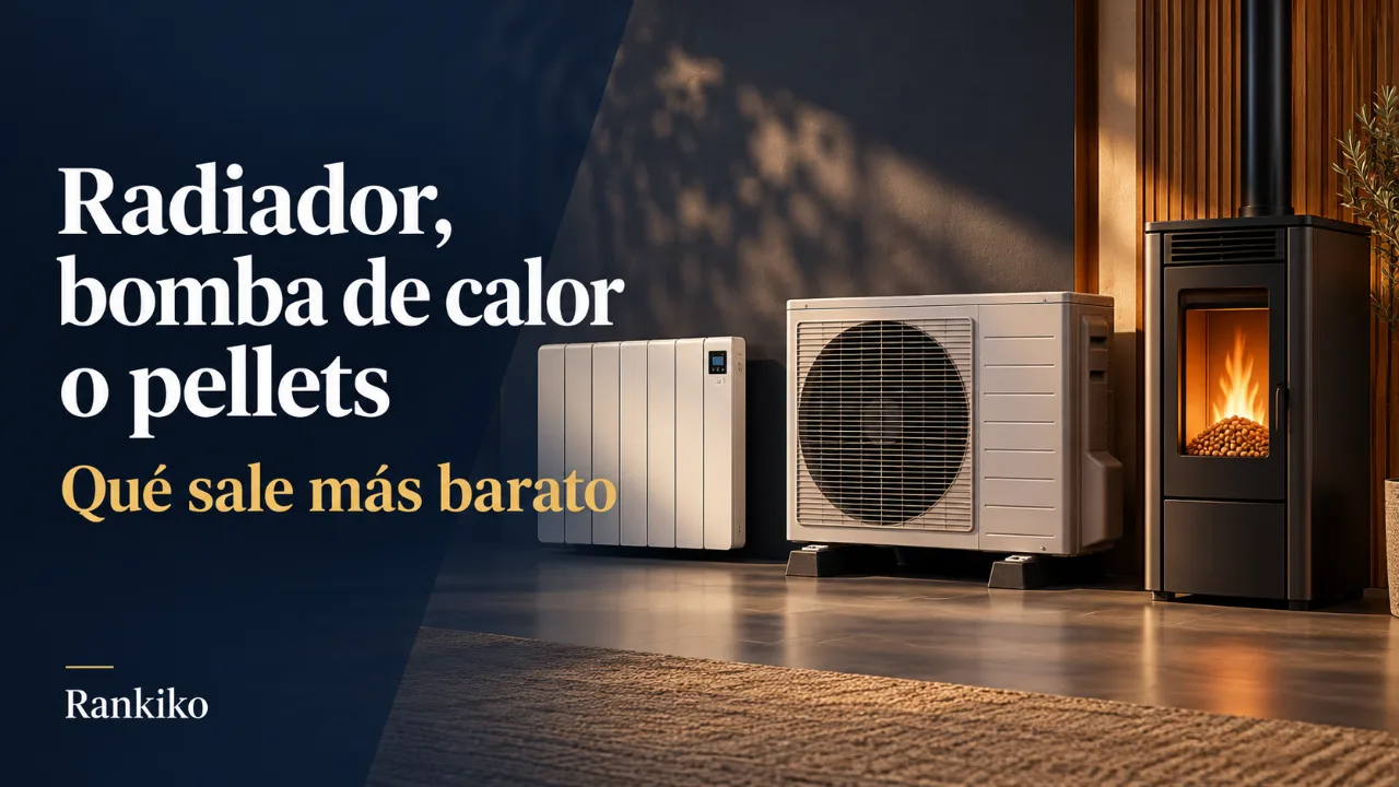 Radiador eléctrico o bomba de calor (o estufa de pellets): qué sale más barato