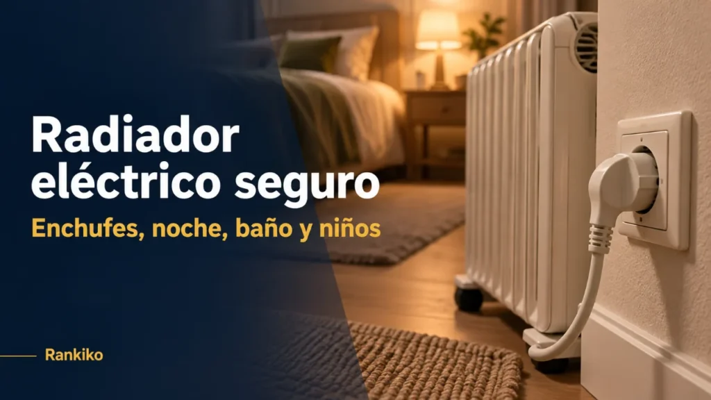 Radiador eléctrico seguro: cómo usarlo en casa (enchufes, noche, baño y niños)