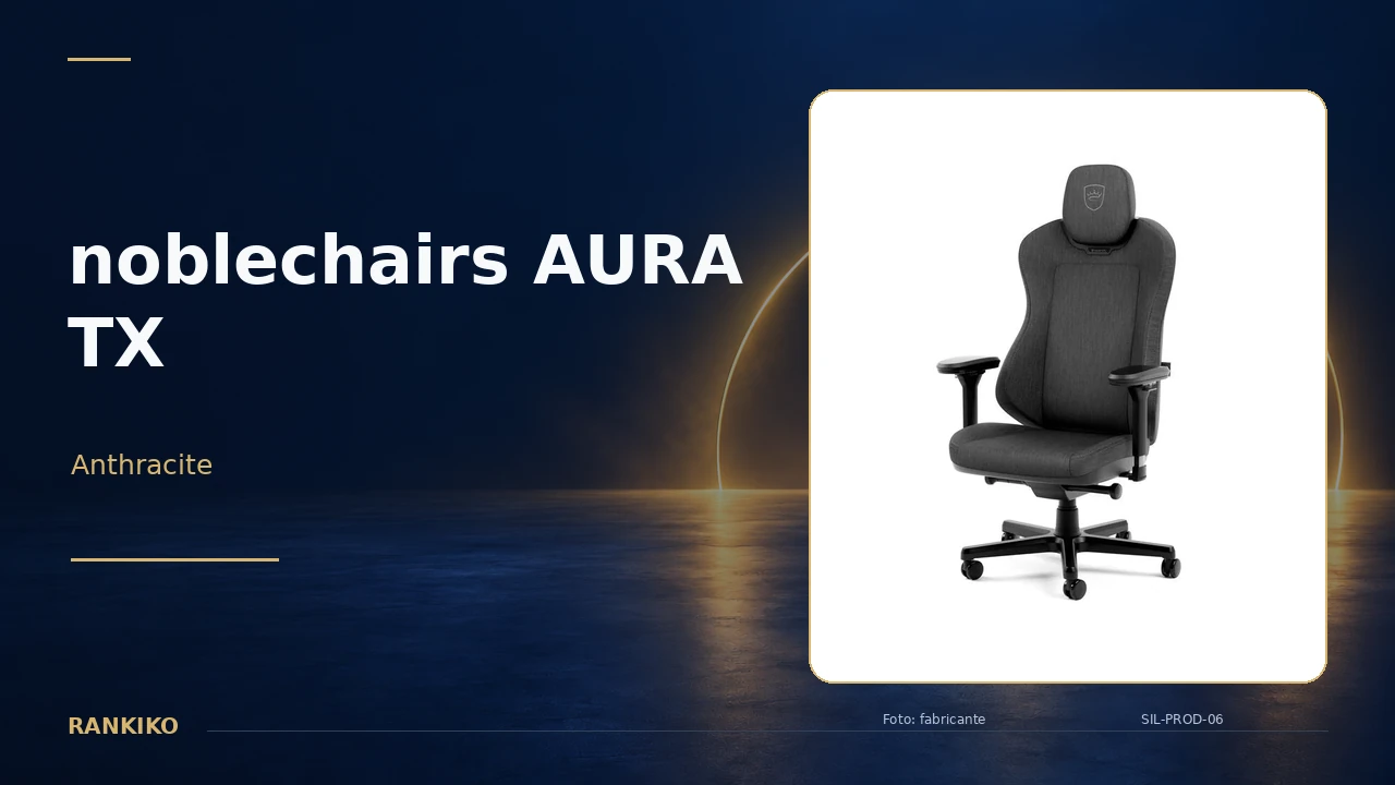 noblechairs AURA TX Anthracite en la comparativa de sillas gaming de Rankiko