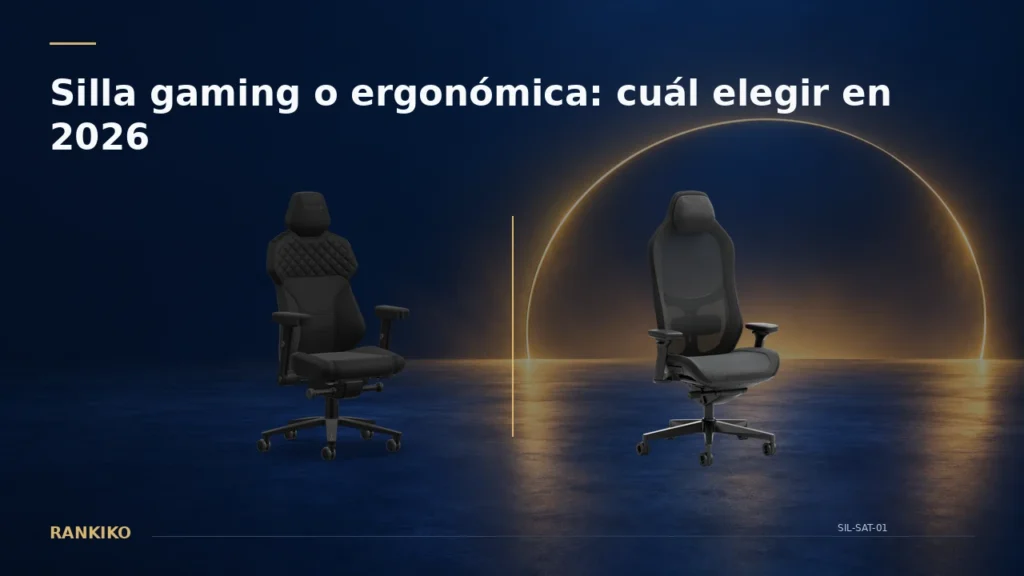 Silla gaming o ergonómica: cuál elegir para trabajar y jugar